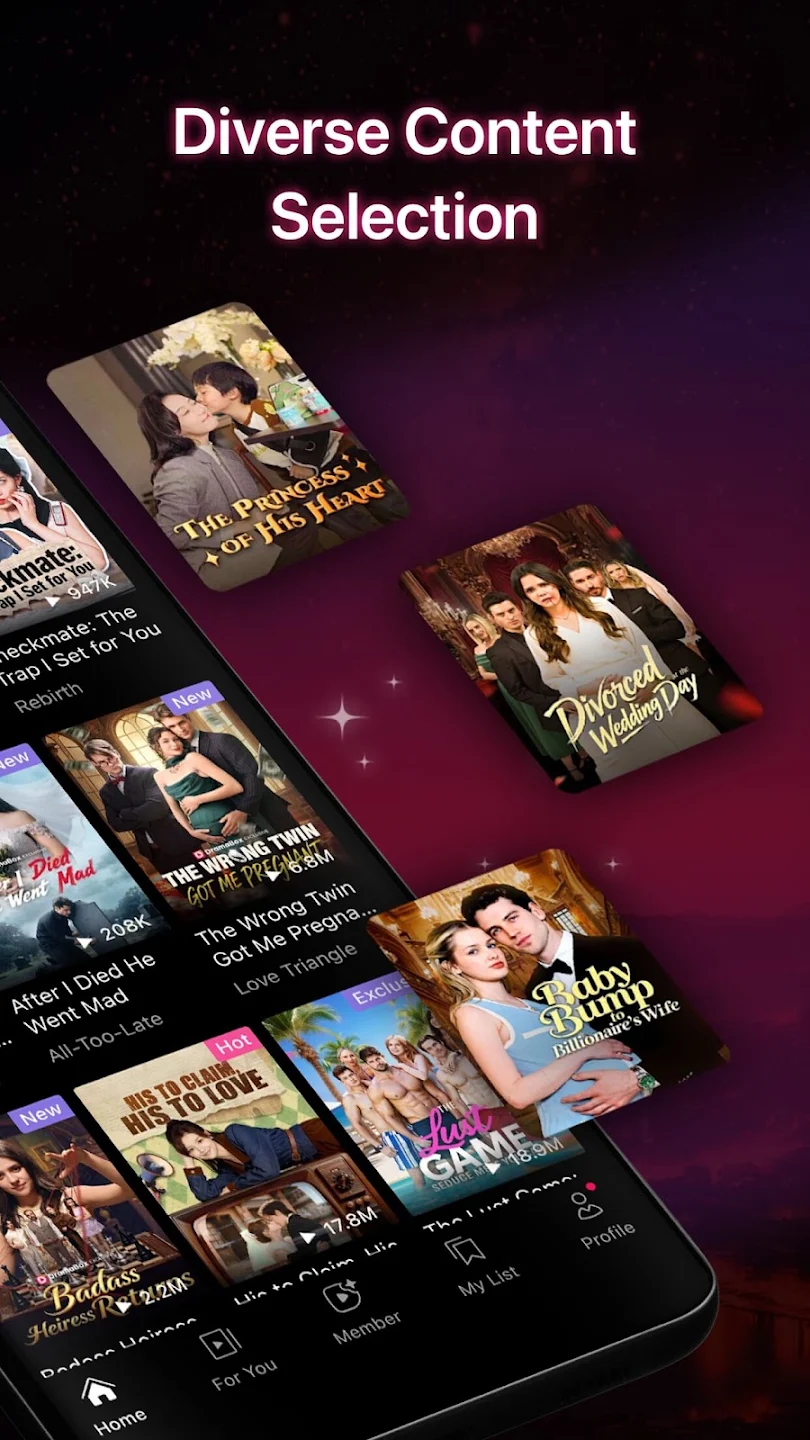 DramaBox promotional image showing a selection of different drama titles